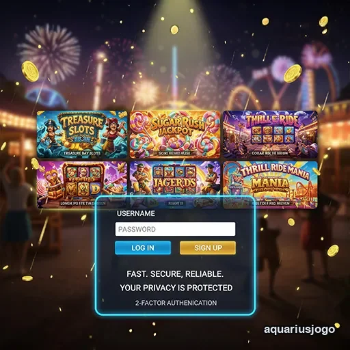Ilustração de Descubra o mundo de jogos online no aquariusjogo